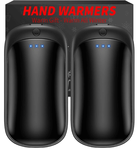 2 Pack Hand Warmers Rechargeable, Portable Electric Hand Warmers Reusable, USB 2 in 1 Handwarmers, Outdoor_Indoor_Warm Gifts for Men Women Kids