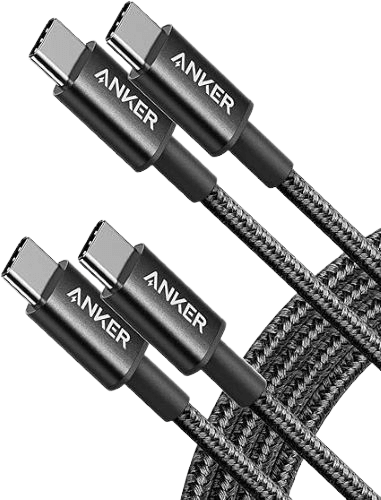 Anker USB C to USB C Cable (60W, 6 FT, 2-Pack)