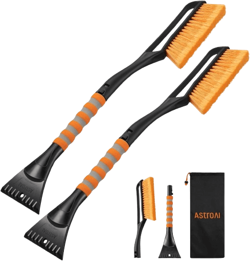 AstroAI 2 Pack 27 Snow Brush and Ice Scrapers