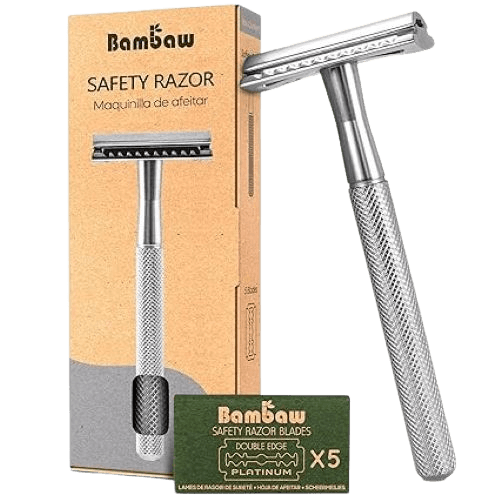Bambaw Double Edge Safety Razor (Silver)
