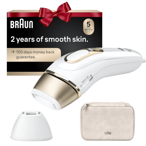 Braun IPL at Home Laser Hair Removal for Women and Men, Silk Expert Pro 5 PL5137 with Venus Swirl Razor, Permanent Visible Hair Reduction in Hair Regrowth