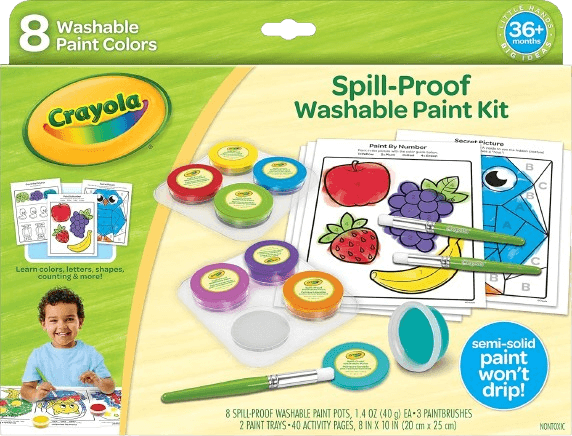 Crayola Spill Proof Paint Set (8ct)