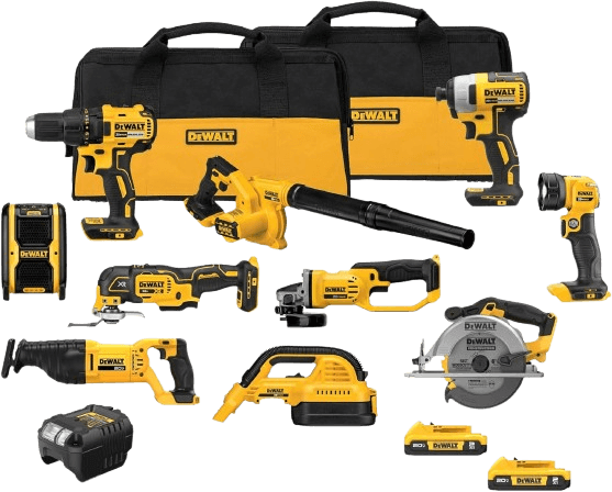DEWALT 20V MAX Power Tool Combo Kit, 10 Tool Cordless Power Tool Set