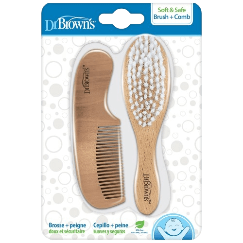 Dr. Brown's Soft and Safe Baby Brush + Comb