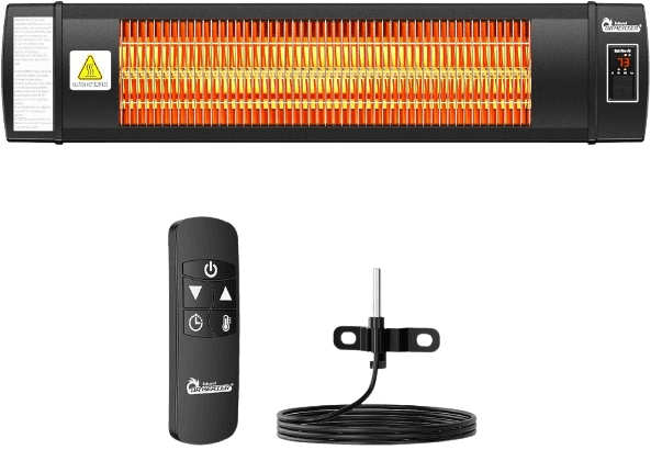 Dr. Infrared Heater DR-268 Smart Greenhouse Heater with Digital Thermostat