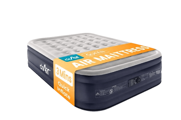 Dr. air Queen Air Mattress with Built-in Pump, 18 inch Raised Blow Up Mattress