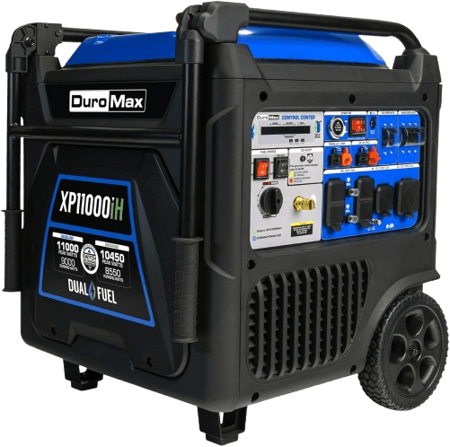 DuroMax XP11000iH 11,000-Watt Dual Fuel Portable Digital Inverter Generator