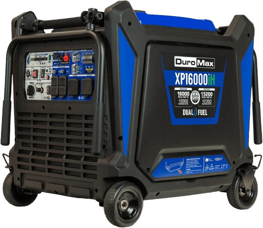 DuroMax XP16000iH 16,000-Watt Dual Fuel Portable Digital Inverter Generator