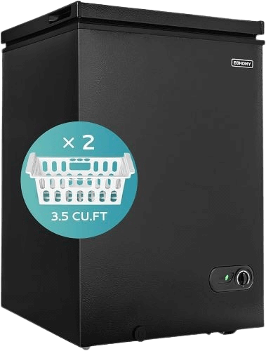 EUHOMY 3.5 Cu. Ft Chest Freezer