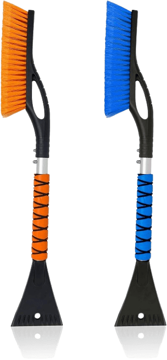 EcoNour 27 Car Snow Brush & Ice Scrapers (2 Pack)