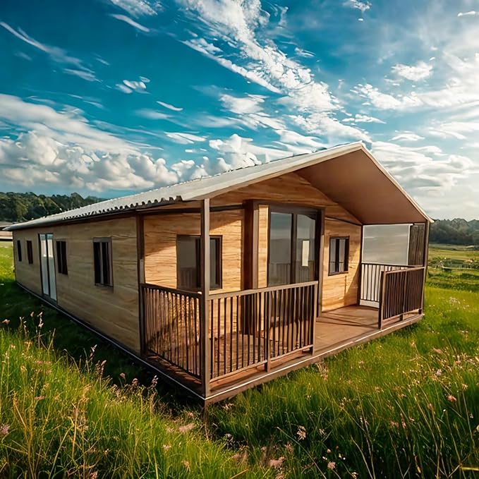 Extendable Foldable Container Home with 2 Bedrooms