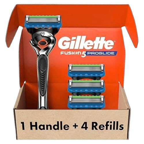 Gillette Fusion ProGlide Razor (Handle + 4 Refills)