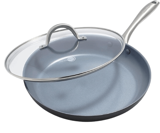 GreenPan Lima Hard Anodized 12” Fry Pan with Lid