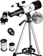 Gskyer Telescope, 70mm Aperture 400mm AZ Mount Astronomical Refracting Telescope for Kids and Beginners