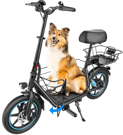 Gyroor C1 Plus Electric Scooter with Seat Pet Basket