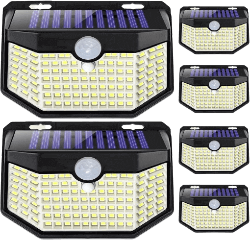 HMCITY 120 LED Outdoor Solar Lights