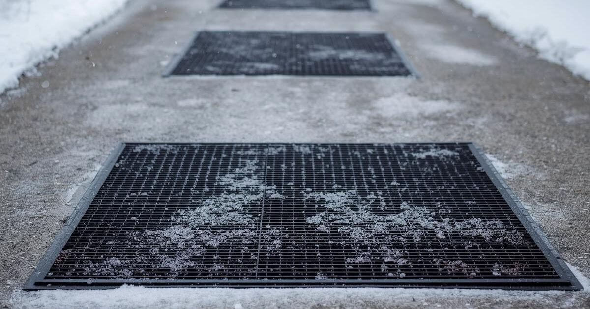 Heated Snow Melting Mats for Outdoor