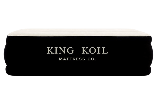 King Koil Luxury Full Size Plush Pillow Top Air Mattress with Built-in High-Speed Pump