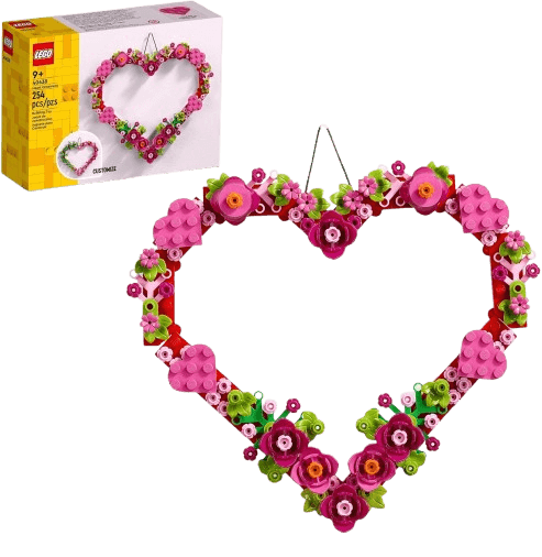 LEGO Heart Ornament Building Toy Set