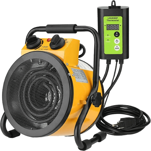 LHUKSGF Greenhouse Heater with Digital Thermostat