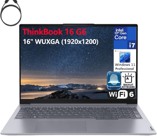 Lenovo ThinkBook 16 G6 16 FHD+ Laptop Computer