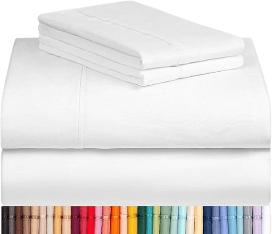 LuxClub 4 PC Queen Sheet Set