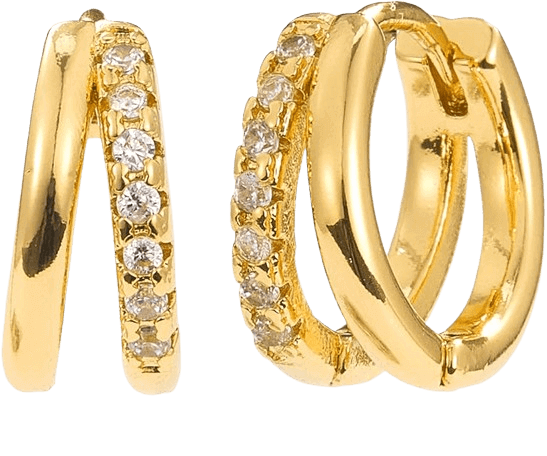 MUMREUES Gold Hoop Earrings for Women
