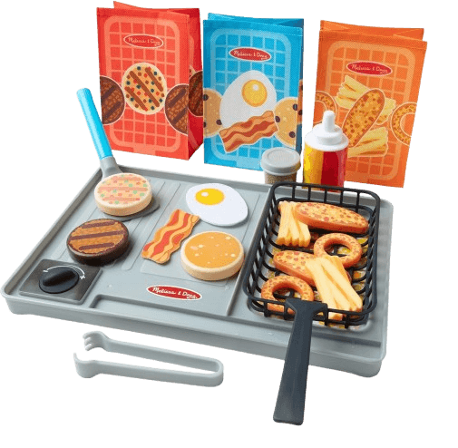 Melissa & Doug Flip & Fry Grill Play Set