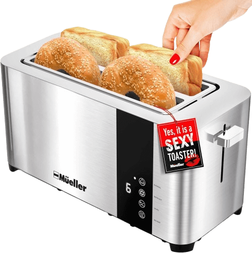 Mueller UltraToast 4 Slice Stainless Steel Toaster