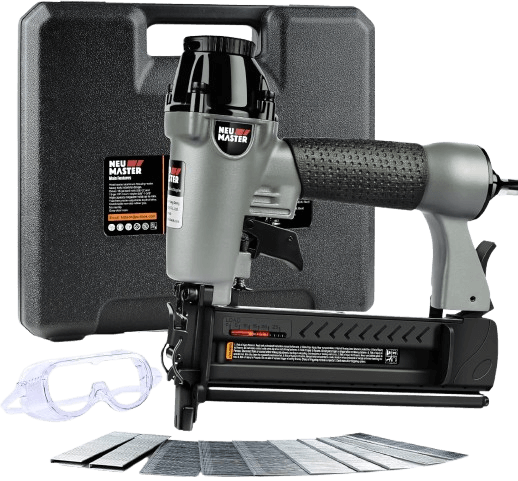 NEU Master Pneumatic Brad Nailer, 2-in-1 Nail Gun Staple Gun