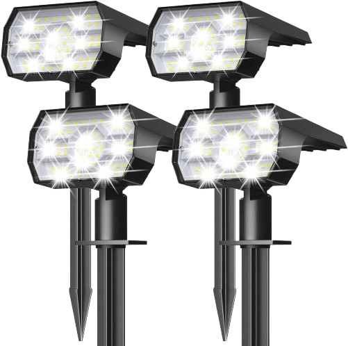 NYMPHY Solar Lights Outdoor Waterproof IP68