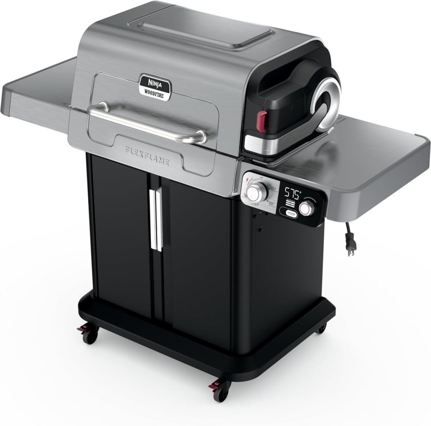 Ninja FlexFlame Electric Stainless Grill and Smoker