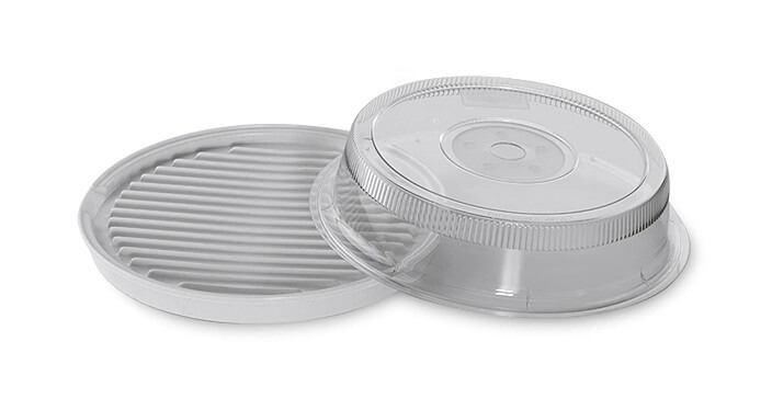 Nordic Ware Microwave 2-Sided Round Bacon and Meat Grill
