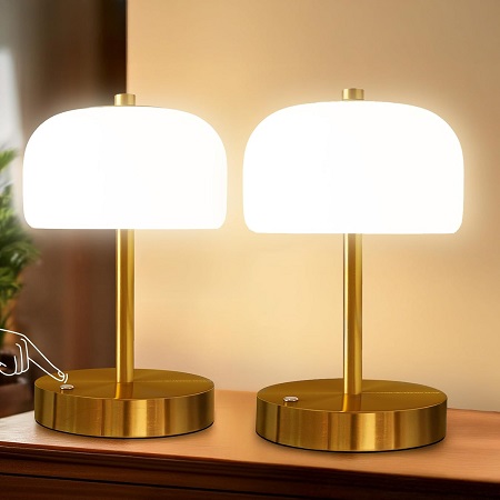 Oneach 9'' Cordless Lamps (2-Pack)