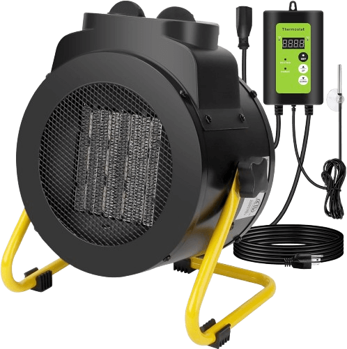 Orvella 1500W Greenhouse Heater with Thermostat