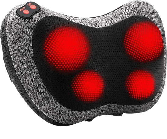 Papillon Shiatsu Back Massager with Heat, Deep Tissue Massage Pillow