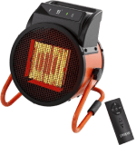 Pasapair Greenhouse Heater with Remote, 1500W Outdoor Patio Heater with Digital Thermostat