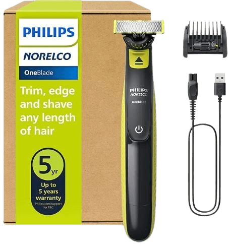 Philips Norelco One 360 Hybrid Face, Electric Beard Trimmer and Shaver
