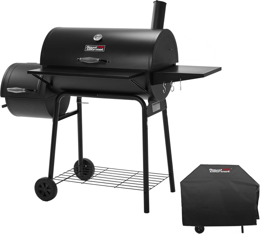 Royal Gourmet Charcoal Grill and Smoker Combo