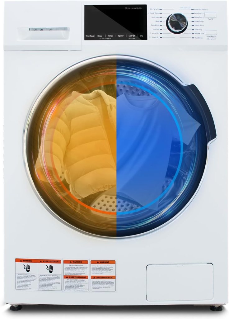 SMETA 3.1 cu.ft, Apartment Ventless All In One Washer Dryer