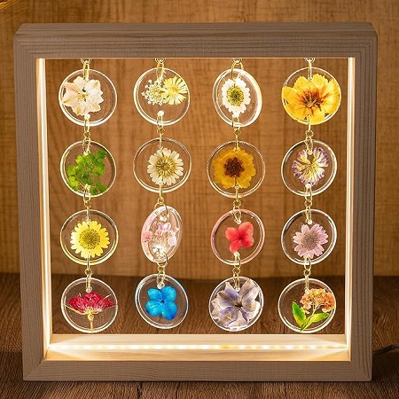 SMUK Handmade Dried Flower Lamp