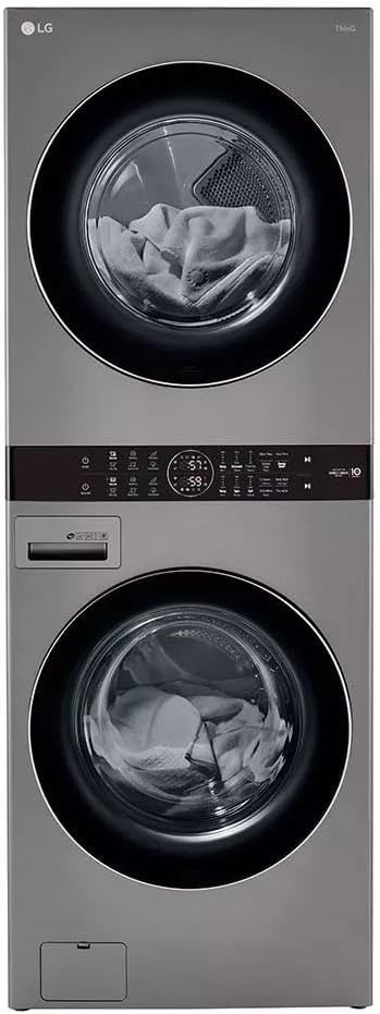 Single Unit Front Load LG WashTower with Center Control