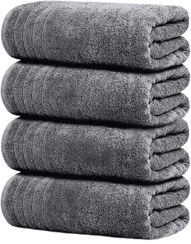 Tens Towels Pack of 4 Extra Large Bath Towels
