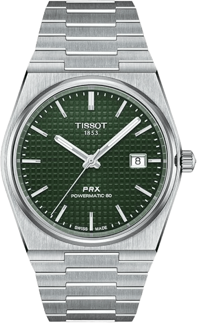 Tissot Men's PRX Powermatic 80 316L Stainless Steel case Automatic Watch, Grey