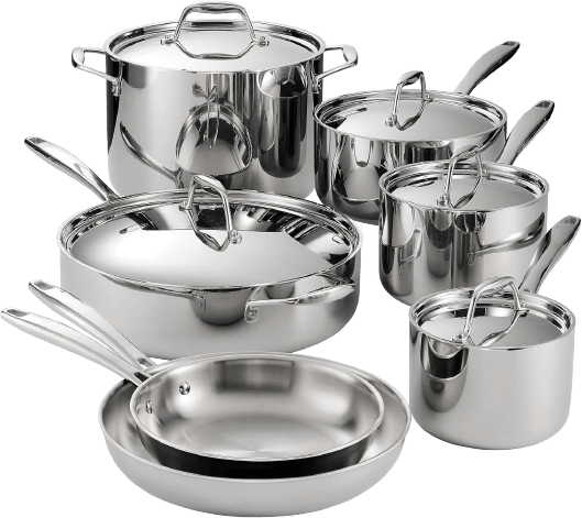 Tramontina Signature Tri-Ply Clad Stainless Steel 12-Piece Cookware Set