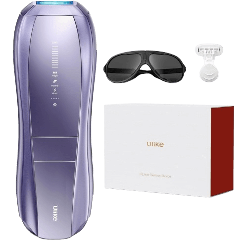 Ulike Laser Hair Removal Device Air 10 Ipl Gift for Women and Men, Ice Cool and Permanent Hair Reduction for Nearly Painless, Dual Lights, Skin Sensor & USHR Mode Hair Removal in 10mins from Home