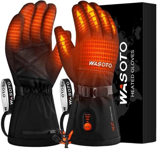 WASOTO Heated Gloves for Men Women 7.4V Battery