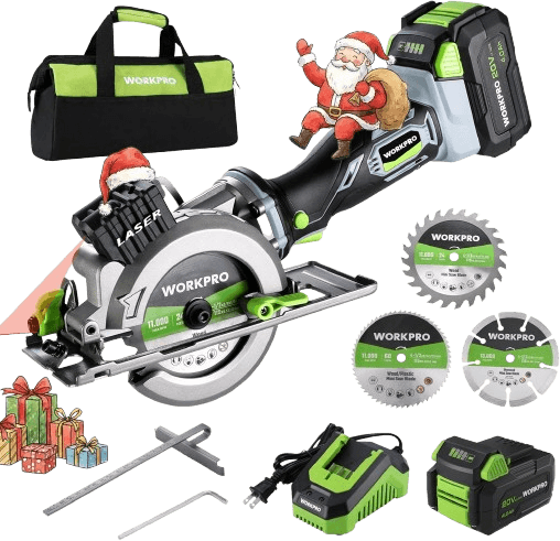 WORKPRO 20V Cordless Mini Circular Saw