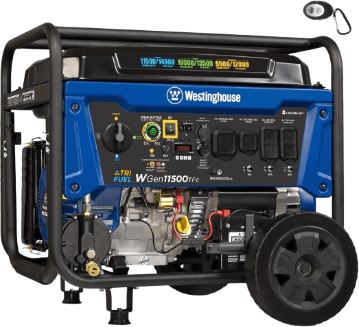 Westinghouse 14500 Peak Watt Tri-Fuel Home Backup Portable Generator