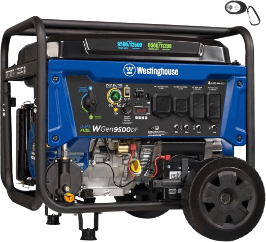 Westinghouse WGen9500DF 12,500-Watt Dual Fuel Home Backup Portable Generator